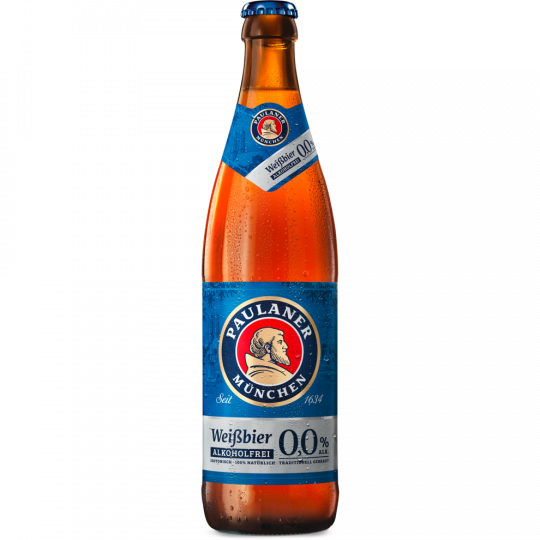 Paulaner Weißbier alkoholfrei 0,0 % 0,5 l 