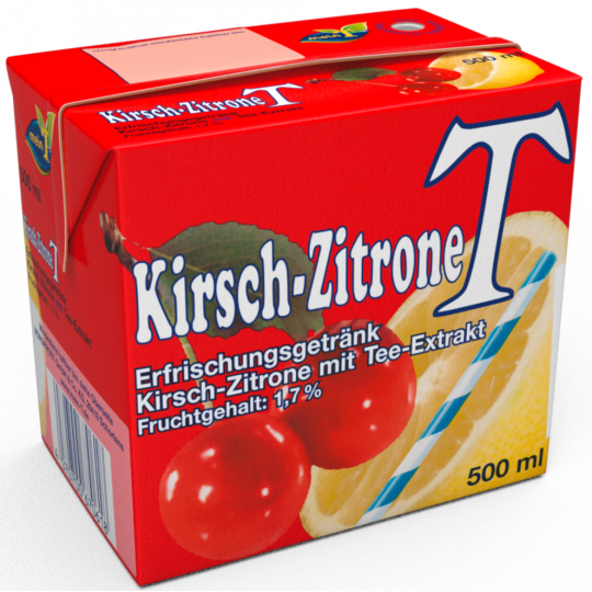 meinT Kirsch-ZitroneT Erfrischungsgetränk 0,5 l 