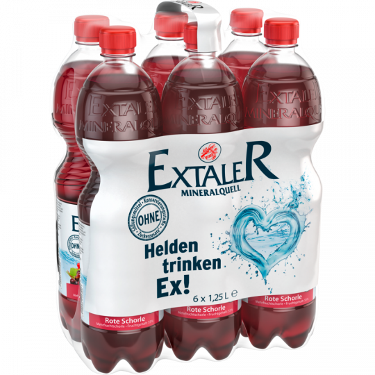 EXTALER MINERALQUELL Rote Schorle - 6-Pack 6 x 1,25 l 
