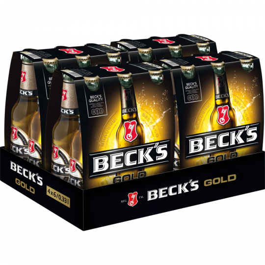 Beck's Gold - Tray 4 x 6 x 0,33 l 