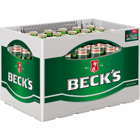 Beck's Unfiltered - Kiste 24 x 0,33 l 