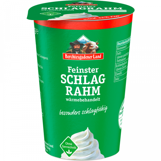 Berchtesgadener Land Feinster Schlagrahm 32 % Fett 200 g 