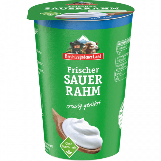 Berchtesgadener Land Frischer Sauerrahm 10 % Fett 200 g 