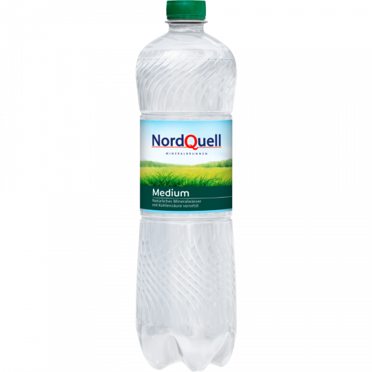 NordQuell Natürliches Mineralwasser Medium 1 l 