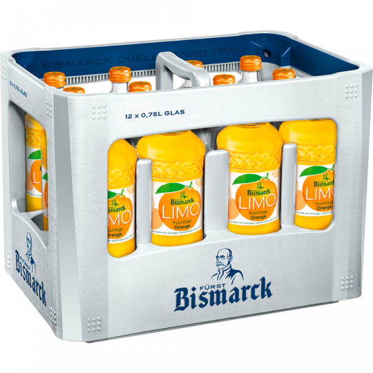 Fürst Bismarck Limo fruchtige Orange - Kiste 12 x 0,75 l 