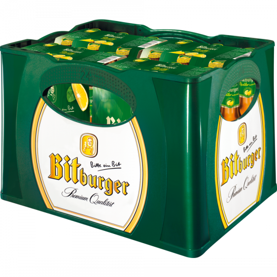 Bitburger Radler naturtrüb - Kiste 4 x 6 x 0,33 l 