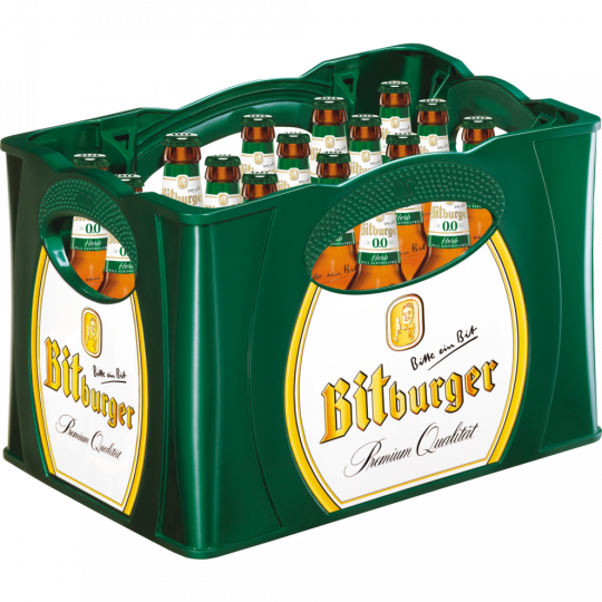 Bitburger 0,0 % Herb Pils alkoholfrei - Kiste 20 x 0,5 l 