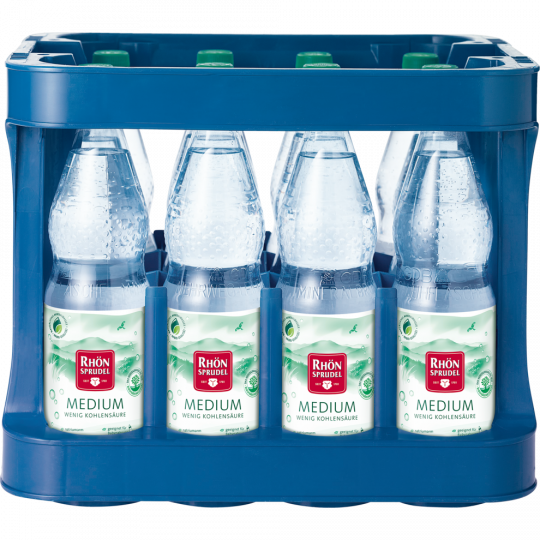Rhön Sprudel Medium Mineralwasser - Kiste 12 x 1 l 