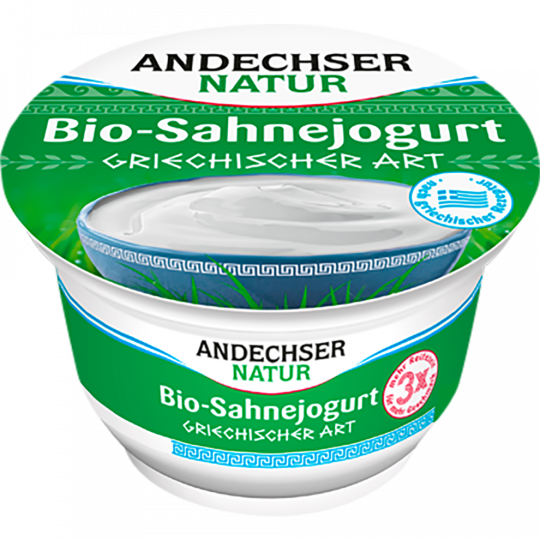 Andechser Natur Bio Sahnejogurt Griechischer Art 10 % Fett 200 g 