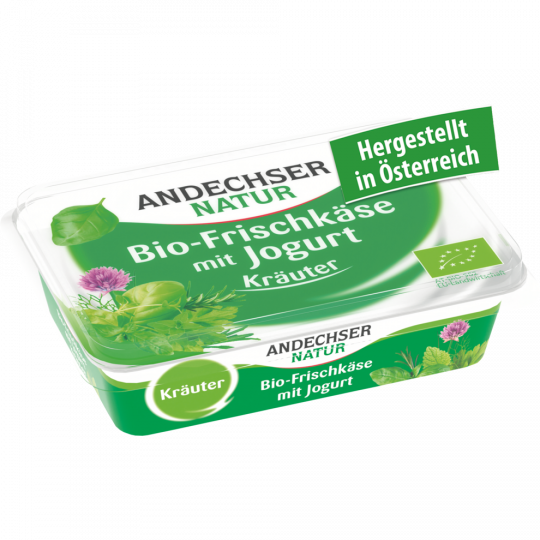 Andechser Natur Bio Frischkäse mit Jogurt Kräuter 65% Fett i.Tr. 175 g 