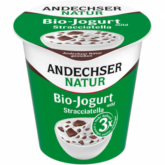 Andechser Natur Bio Jogurt mild Stracciatella 3,8 % Fett 150 g 