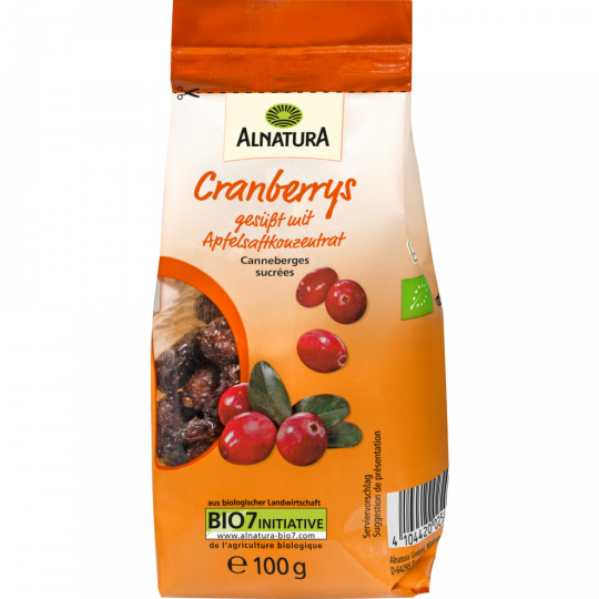 Alnatura Bio Cranberrys 100 g 