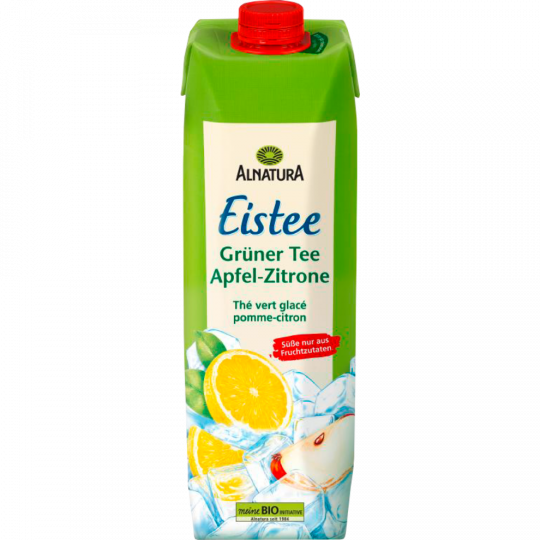 Alnatura Bio Eistee Grüner Tee Apfel-Zitrone 1 l 