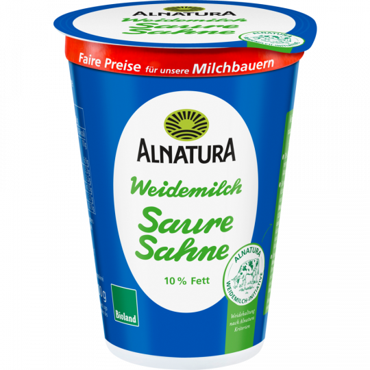 Alnatura Bio Saure Sahne 10 % Fett 200 g 