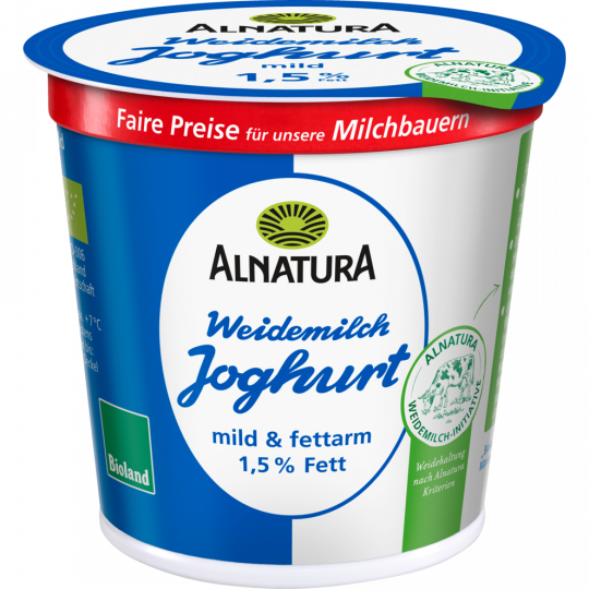 Alnatura Bio Joghurt mild 1,5 % Fett 150 g 