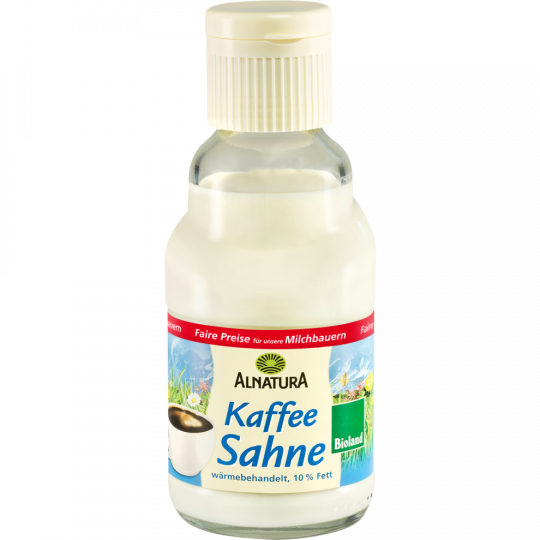 Alnatura Bio Kaffee Sahne 10 % Fett 165 g 