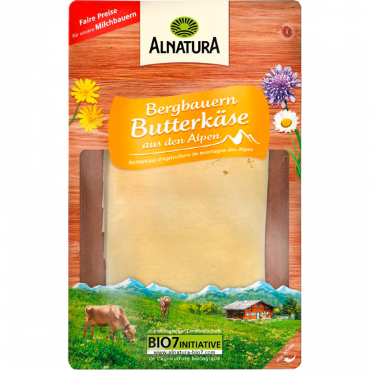 Alnatura Bio Bergbauern Butterkäse 45 % Fett i. Tr. 125 g 