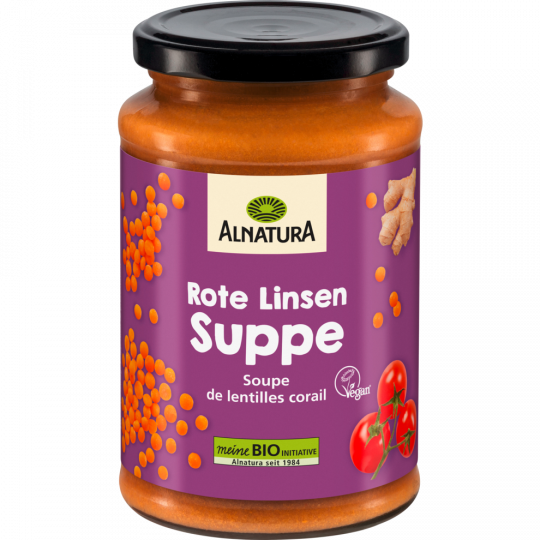 Alnatura Bio Rote Linsen Suppe 375 ml 