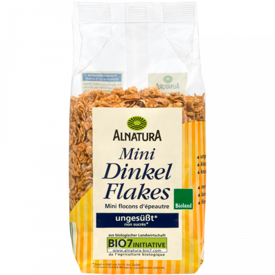 Alnatura Bio Mini Dinkel Flakes ungesüßt 175 g 