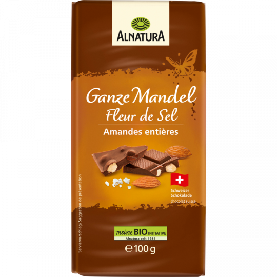Alnatura Bio Ganze Mandel Schokolade 100 g 