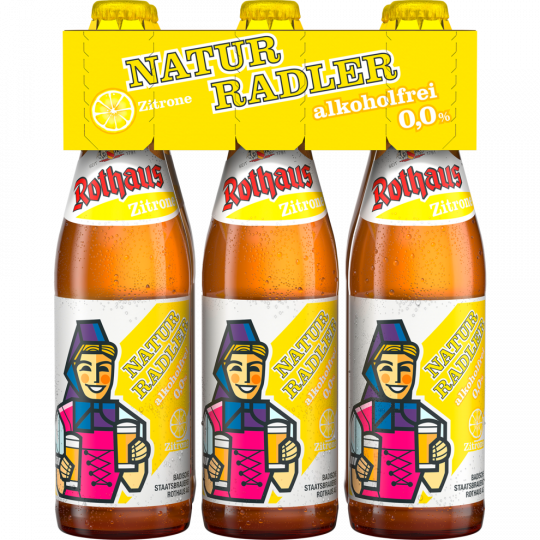 Rothaus Naturradler Zitrone Alkoholfrei 6 x 0,33 l 
