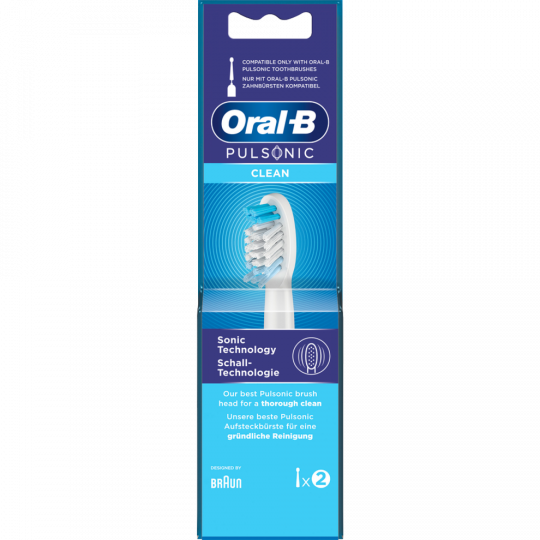 Oral-B Pulsonic Aufsteckzahnbürsten Clean 2 Stück 