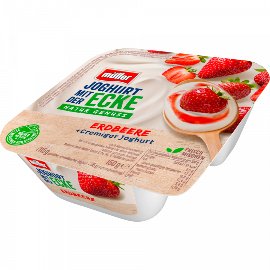 müller Joghurt mit der Ecke Erdbeere 3,5 % Fett 150 g 