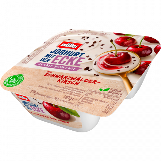müller Joghurt mit der Ecke Typ Schwarzwälder Kirsch 3,5 % Fett 150 g 