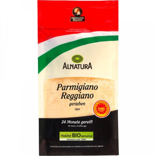 Alnatura Bio Parmigiano Reggiano gerieben 32 % Fett i. Tr. 40 g 