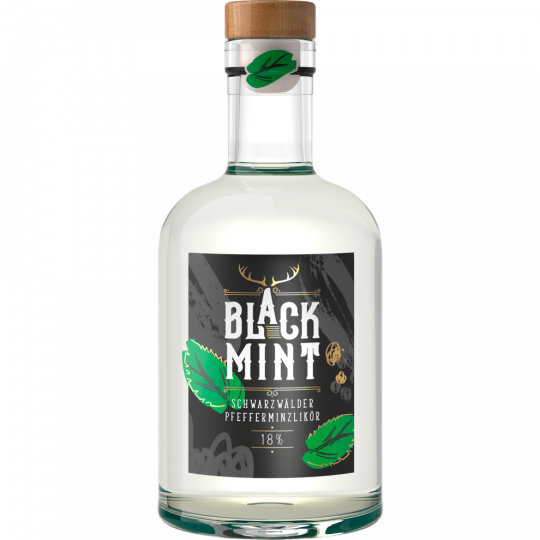 Black Mint Schwarzwälder Pfefferminzlikör 18 % vol. 0,5 l 