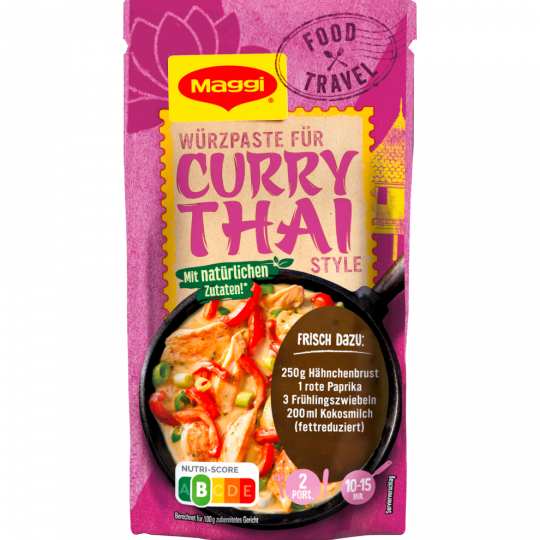 Maggi Food Travel Würzpaste für Curry Thai Style für 2 Portionen 
