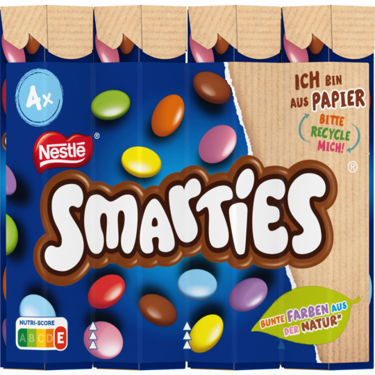 Nestlé Smarties Schokolinsen 4 x 34 g 