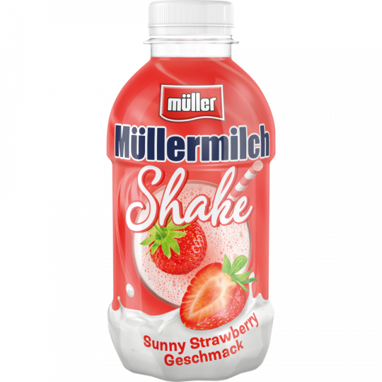 müller Müllermilch Shake Sunny Strawberry Geschmack 400 ml 