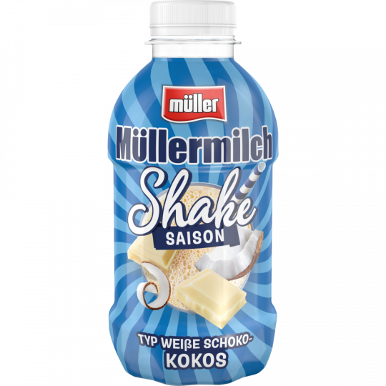 müller Müllermilch Shake Saison Typ Weiße Schoko Kokos 400 ml 