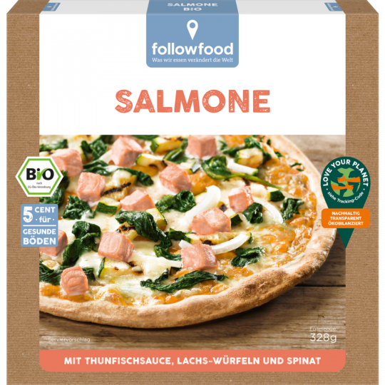 followfood Bio Salmone Pizza 328 g 
