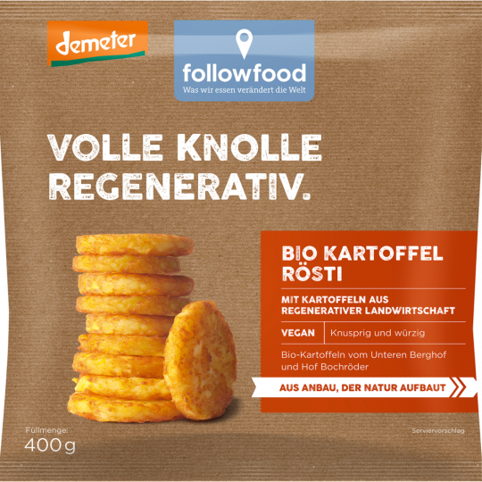 followfood Demeter Kartoffel Rösti vegan 400 g 