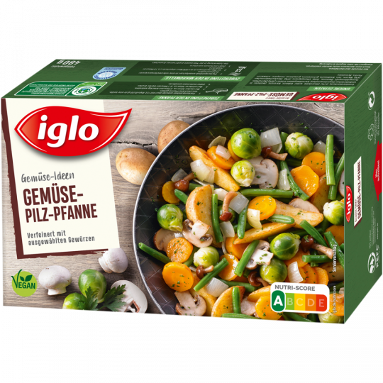 iglo Gemüse-Ideen Gemüse-Pilz-Pfanne 480 g 