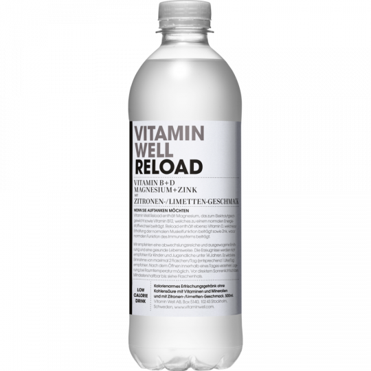 Vitamin Well Vitamin Well Reload Zitrone/Limette 0,5 l 
