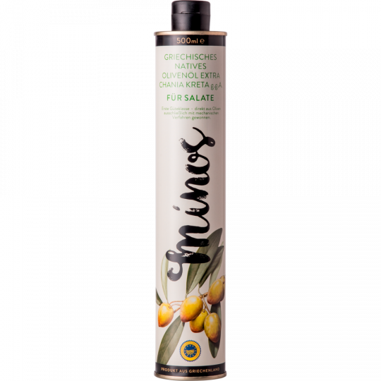 Minos Griechisches natives Olivenöl ideal für Salate 0,5 l 