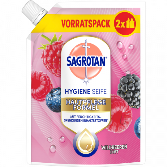 Sagrotan Handseife Brombeere & Waldfrüchte Nachfüller 500 ml 