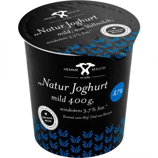 Hemme Milch Wedemark Naturjoghurt mild 3,7 % Fett 400 g 