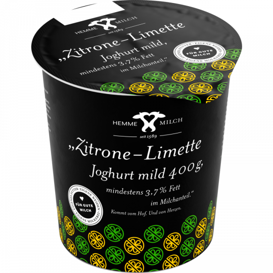 Hemme Milch Wedemark Fruchtjoghurt Zitrone Limette 400 g 