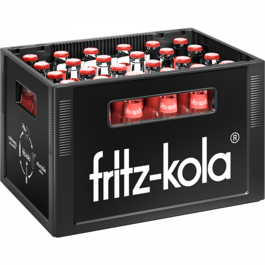 fritz-spritz Bio Rhabarberschorle - Kiste 24 x 0,33 l 
