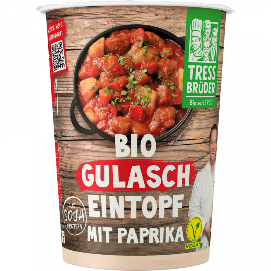 Tress Brüder Bio Gulascheintopf mit Paprika 450 g 