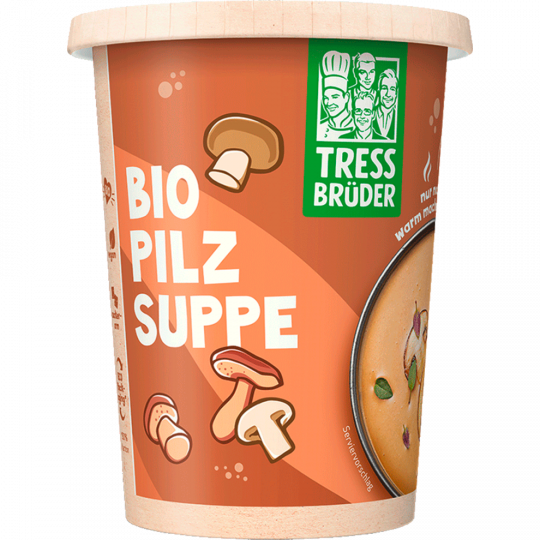Tress Brüder Vegane Bio Pilz Suppe 450 ml 