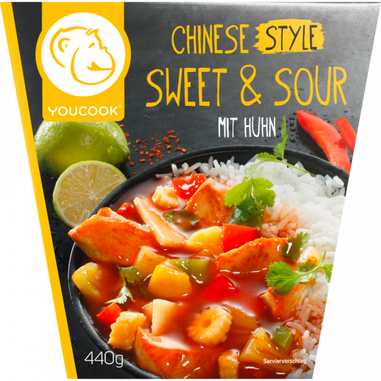 YOUCOOK Chinese Style Sweet & Sour mit Huhn 440 g 