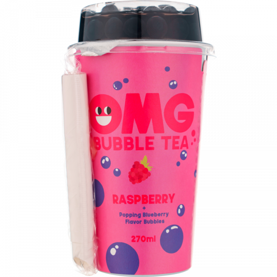 OMG Bubble Tea Raspberry + Blueberry 0,27 l 