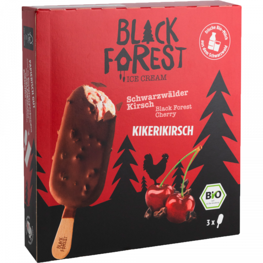 Black Forest Ice Cream Bio Schwarzwälder Kirsch 3 x 90 ml 