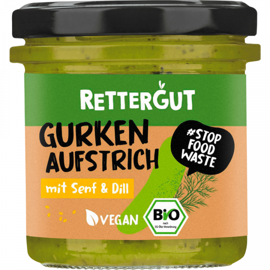 RETTERGUT Bio  Brotaufstrich Gurke Senf Dill 135 g 
