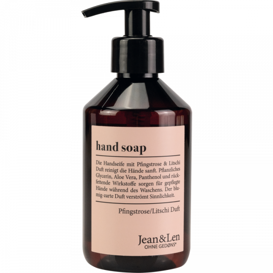 Jean & Len Hand Soap Pfingstrose/Litschi 250 ml 
